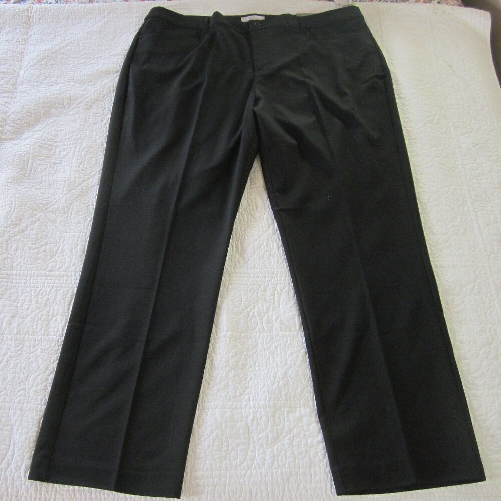 CJ Banks Pants 20W The Uptown Pant Classic Fit Straight Leg Black